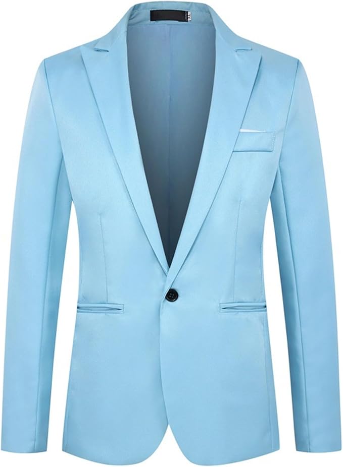 2024 Mens Suit Jackets Slim Fit One Button Solid Tuxedo Jacket Business Sport Coats Wedding Party Homecoming Suits for Men