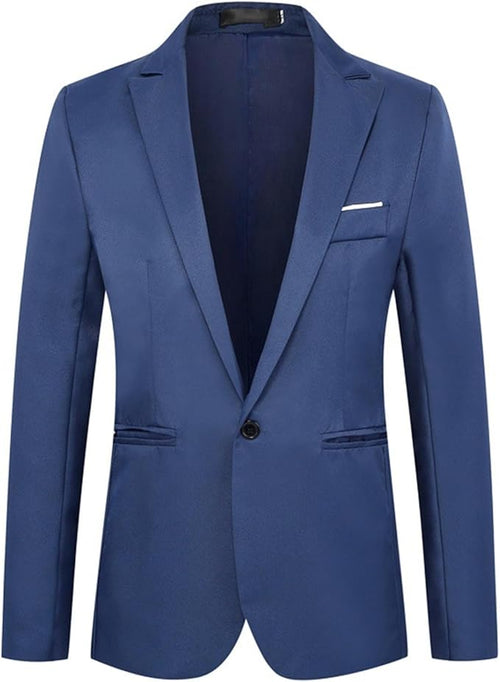 2024 Mens Suit Jackets Slim Fit One Button Solid Tuxedo Jacket Business Sport Coats Wedding Party Homecoming Suits for Men